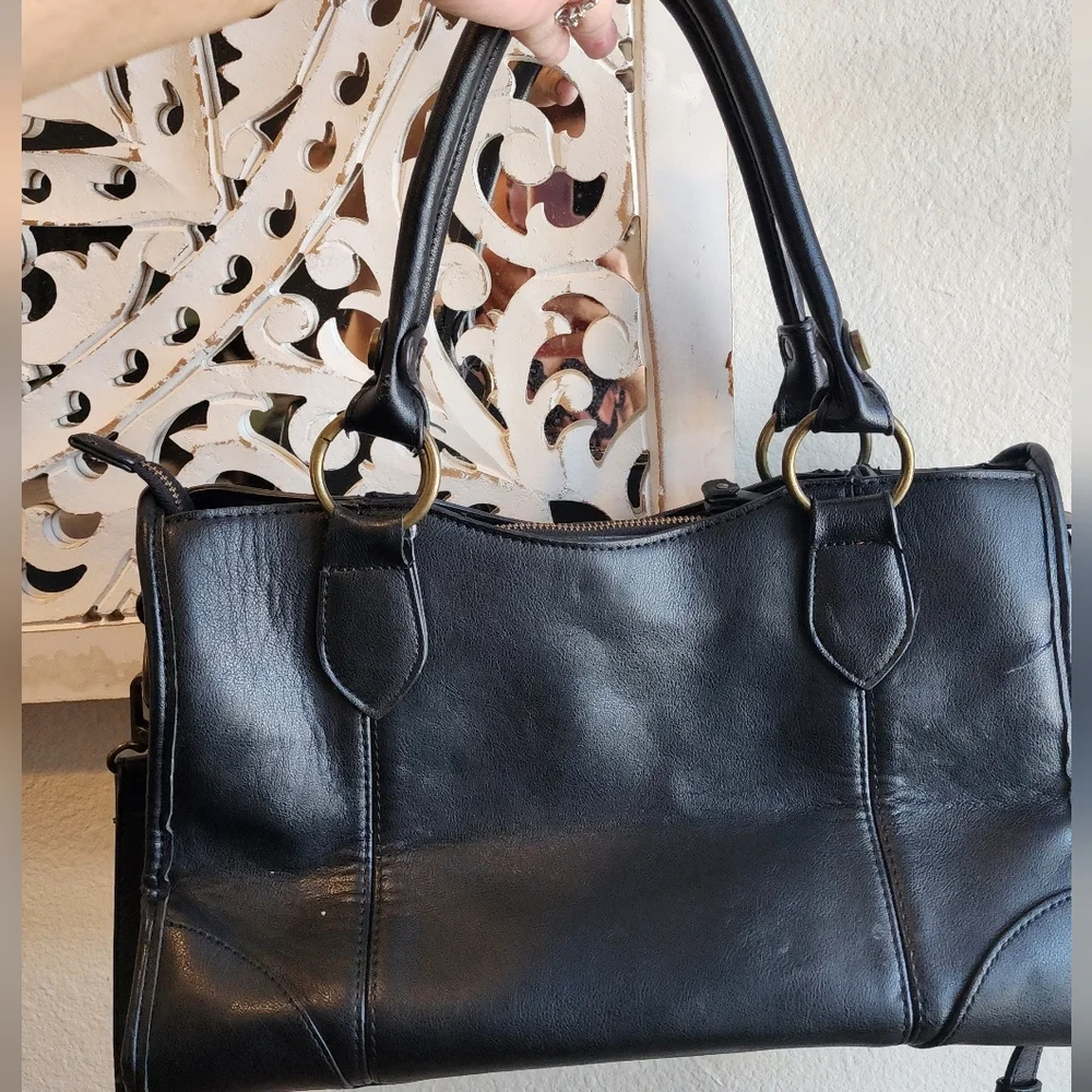 Frye and Co. black Core Satchel NWOT Shoulder Bag - Picture 9 of 11